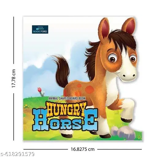 Animal Shaped Story Board Book Set of 2 – The Clever Dog & Hungry Horse | Early Learning Animal Stories for Kids | Cute Shaped Board Books for Toddlers | Preschool Reading, Brain Development, Vocabulary Building, Perfect Birthday Gift for Children