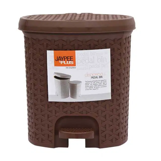 Dispose All Small Wate Dustbin For Home & Office, Brown, 5 L, J-55