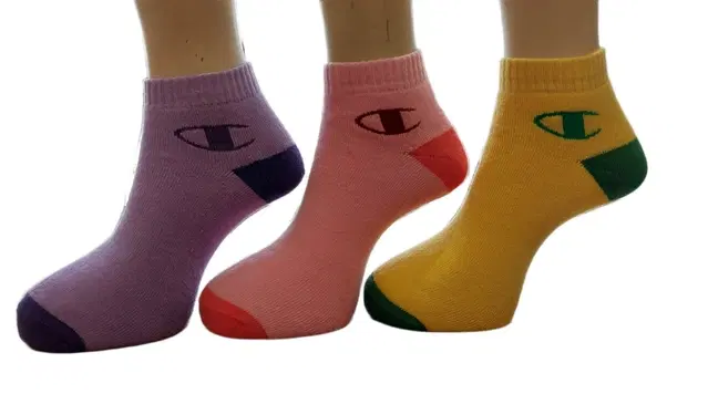 Cotton Printed Socks for Women, Multicolor, Pack of 3