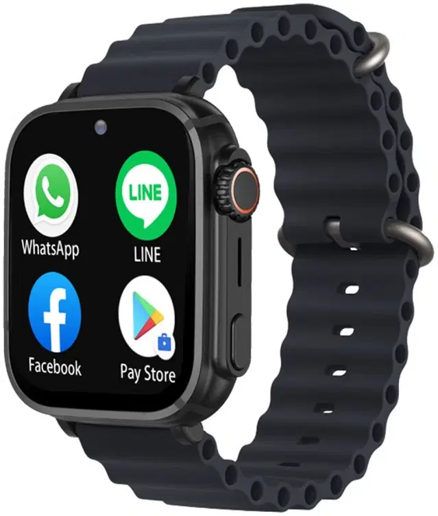 T-800 Ultra Series Smartwatch for Men & Women, Black