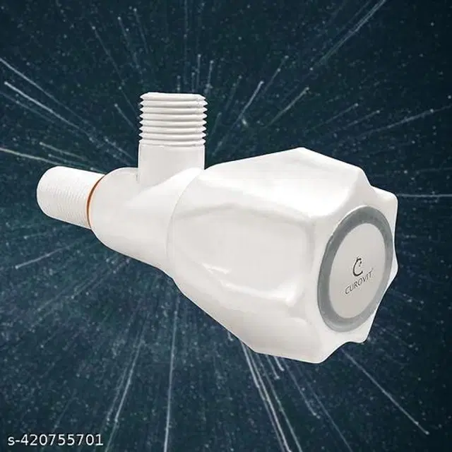 Plastic Angle Neck Tap, White