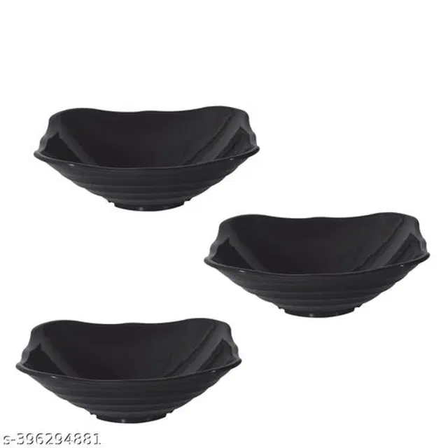 Plastic Bowls, Multicolor, 300 ml, Pack of 6