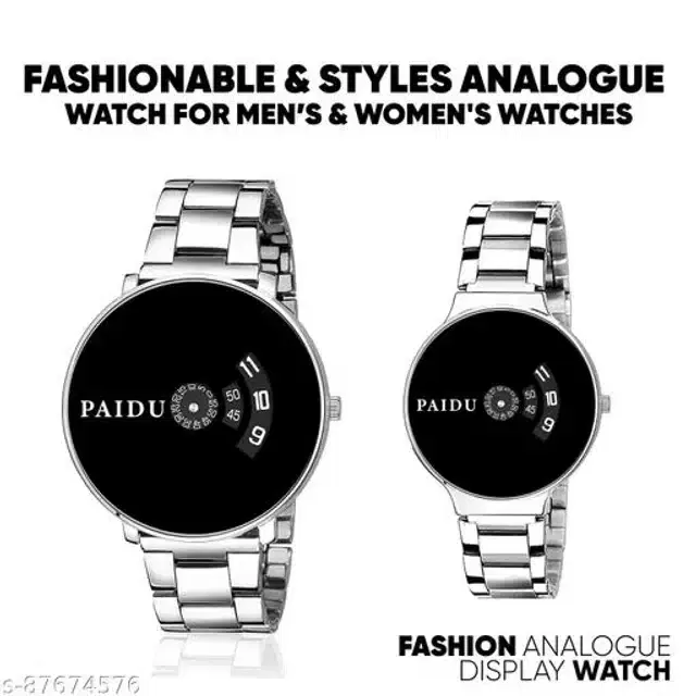 Analog Watch for Men & Boys, Set of 2 (Multicolor)