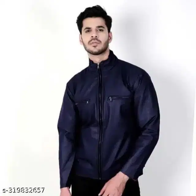 Full Sleeves Jacket for Men (Dark Blue, S)