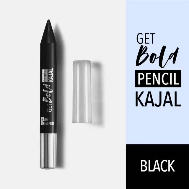 Blue Heaven Get Bold Pencil Kajal, Black, 9.6 g, Pack Of 1