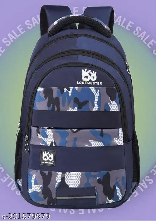Nylon Backpack for Men & Women, Blue