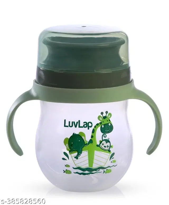 LuvLap Plastic Feeding Bottle for Baby, Multicolor, 250 ml