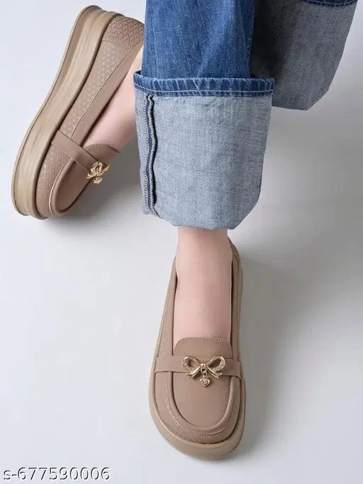 Shoetopia Loafers (Beige, IND-3)
