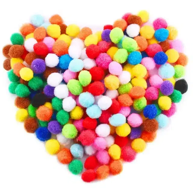 Pom Pom Balls, Multicolor, Set of 1