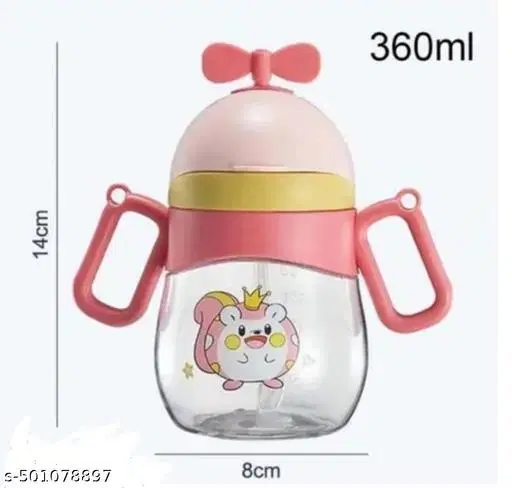 Baby Bottle Sipper Helicopter Design Highly Safe Food Grade Plastic With Good Grip Handles