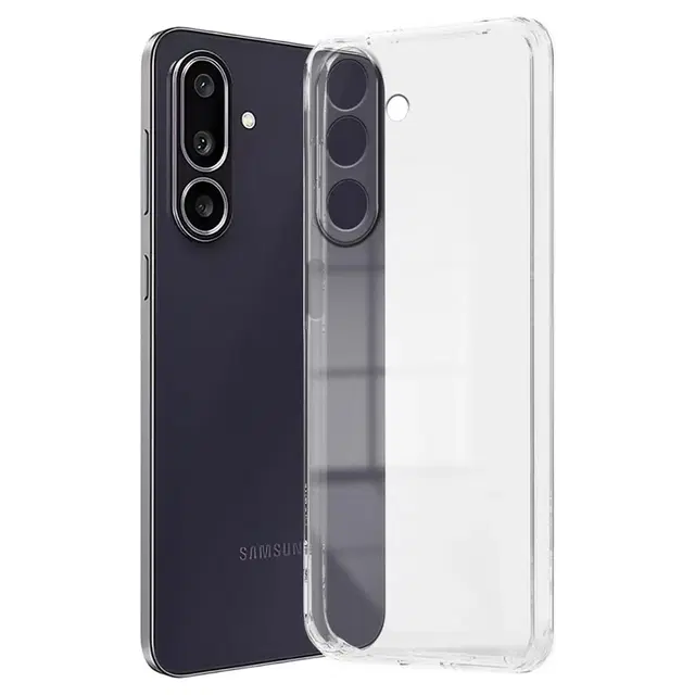 Rubber Mobile Back Cover for Samsung M36 5G / F36 5G (Transparent)