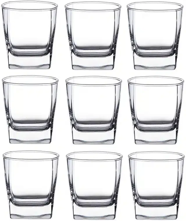 Liquor cum Cocktail Glasses, Transparent, 180 ml, Pack of 9