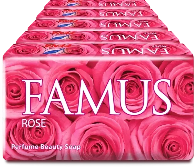 Famus Beauty Soap Rose 5X100 g