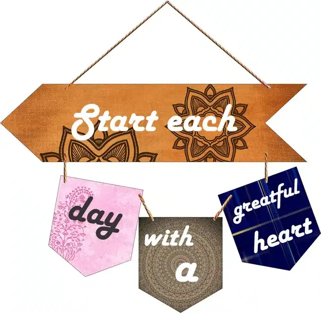 Wooden Wall Hangers for Office and Living Room, Multicolor