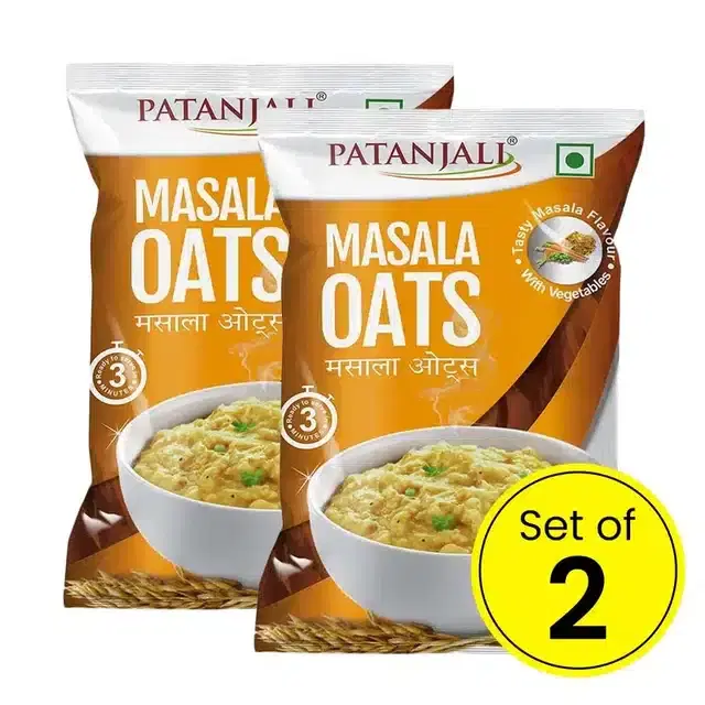 Patanjali Masala Oats 40 g (Set of 3)
