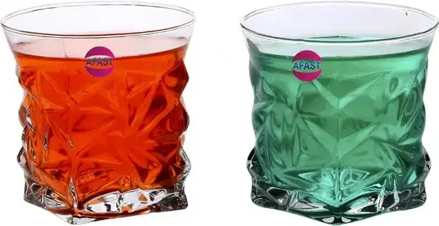 Liquor cum Cocktail Glasses, Transparent, 250 ml, Pack of 2
