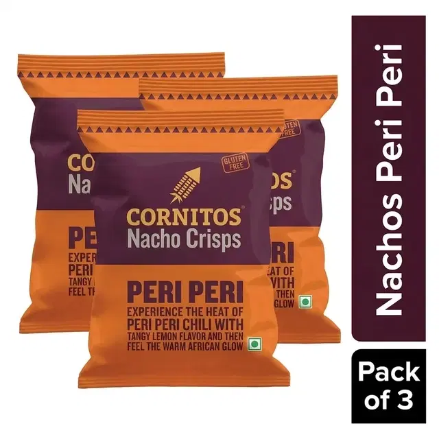 Cornitos Nachos Peri Peri 55 g - Pack of 3