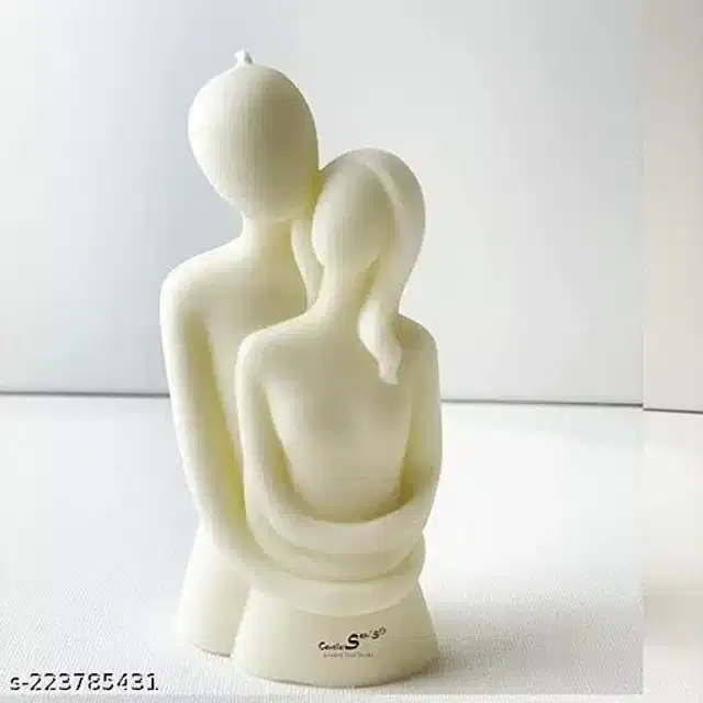 Cute Couple Shaped Candle, Cream