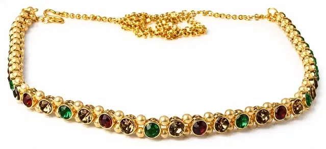 Beads Kamarband for Women, Gold