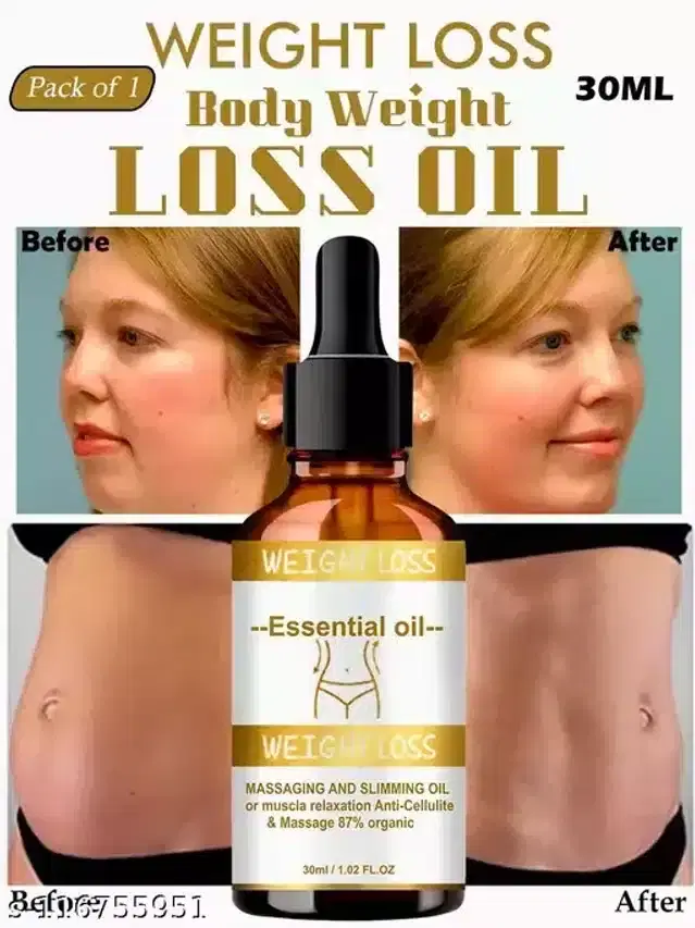 Fat Burning Oil for Men & Women, 30 ml