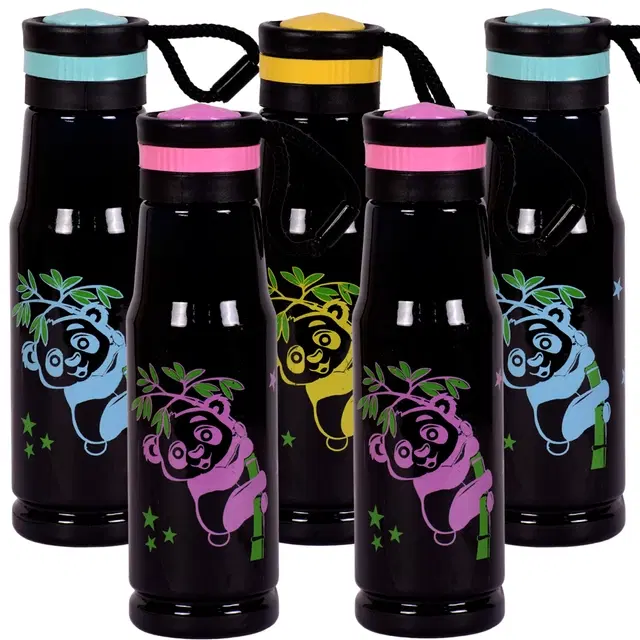 Plastic Fridge Water Bottles, Multicolor, 500 ml, Pack of 5