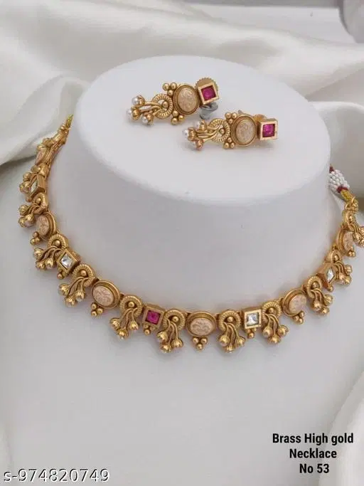 Jewellery Set for Women (Maroon, Free Size)