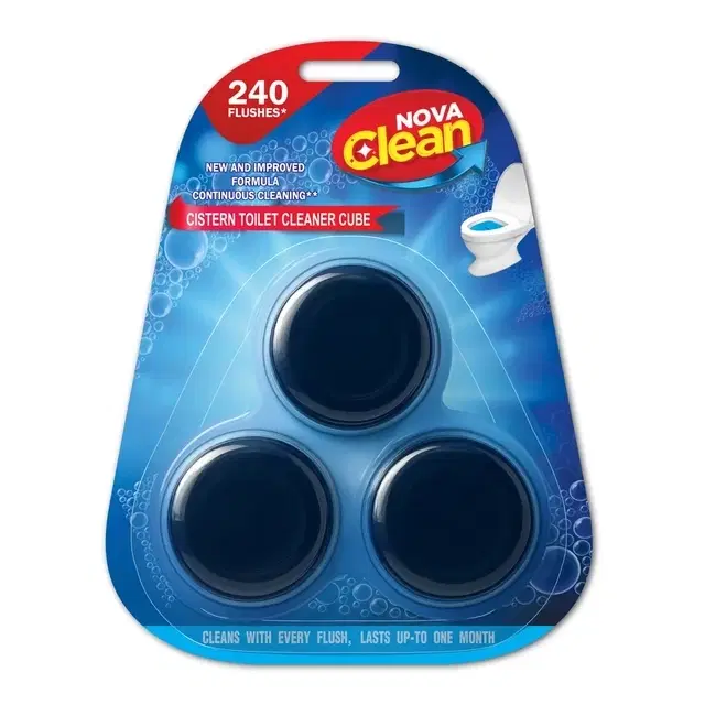 Nova Clean Cistern Flush Matic Toilet Block - 150 g - Pack of 48