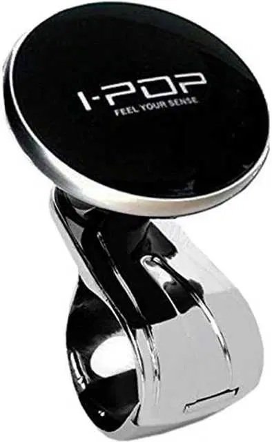 Aryshaa I-Pop Big Size Car Steering Wheel Power Holder Knob Spinner, Black, Pack Of 1, Me-05