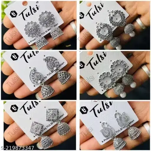 Womens Earrings & Studs Silver Alloy(Free Size)