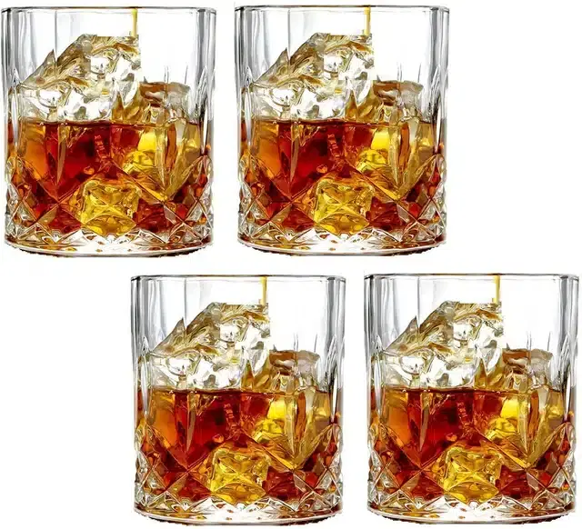 Liquor cum Cocktail Glasses, Transparent, 200 ml, Pack of 4