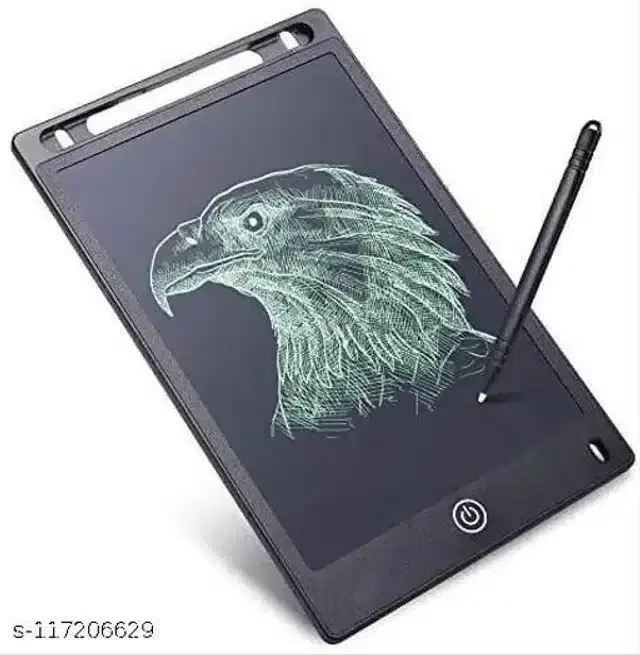 Portable LCD Writing Board Slate with Pen for Kids,  Black, 8.5 inches