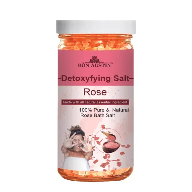 Bon Austin Detoxifying Rose Bath Salt Crystal, 200 g