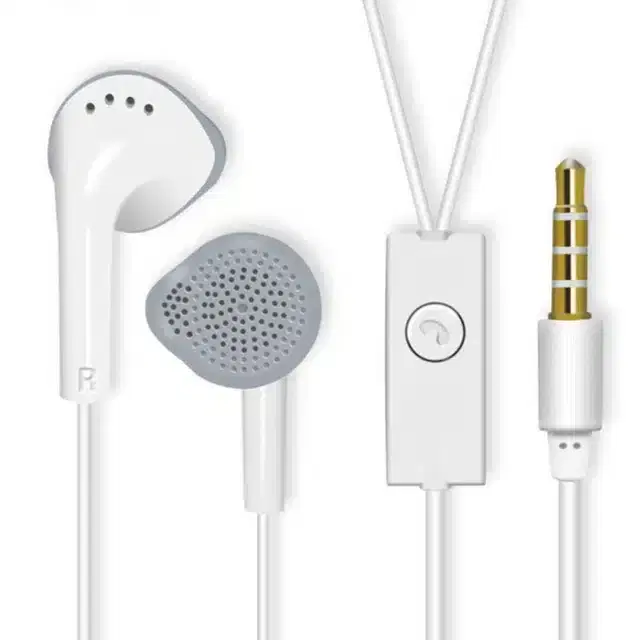 Wired In-Ear Headphone with Mic, White