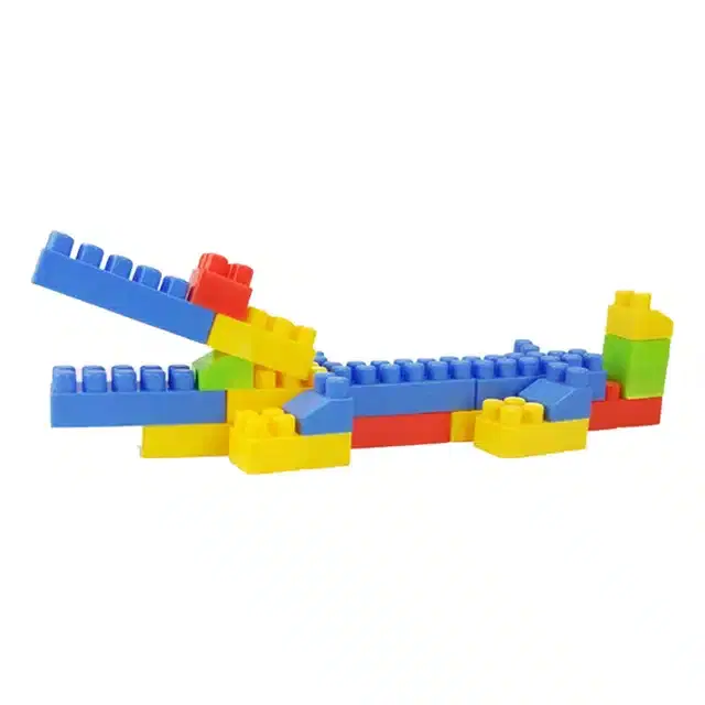 Plastic Educational Stem 100 Pcs Building Blocks Toy Set for Kids, Multicolor