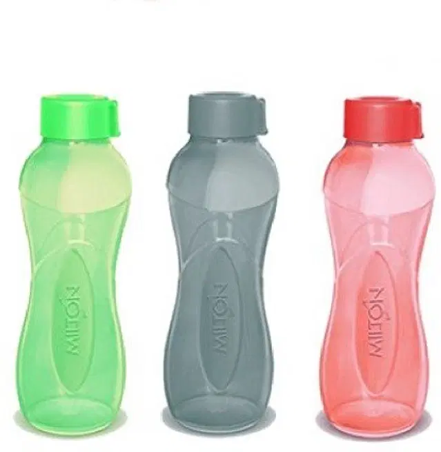 Milton Plastic Water Bottles, Pack of 3, Multicolor, 500 ml