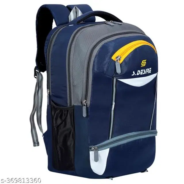 Polyester Backpack for Kids, Navy Blue, 35 L