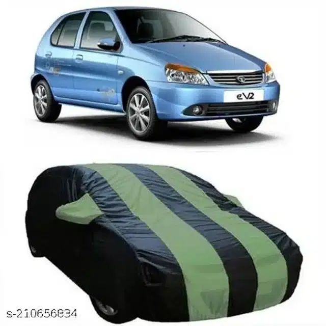 Taffeta Waterproof Car Cover for Tata Indica eV2, Multicolor