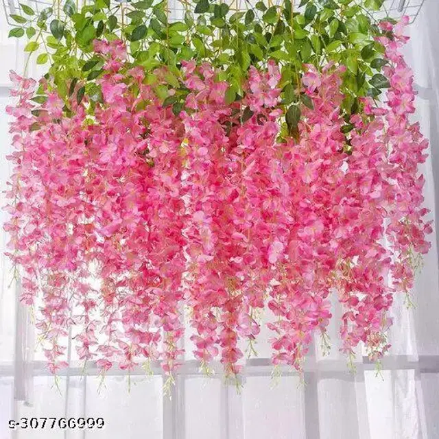 Plastic Artificial Flower, Multicolor, Pack of 6