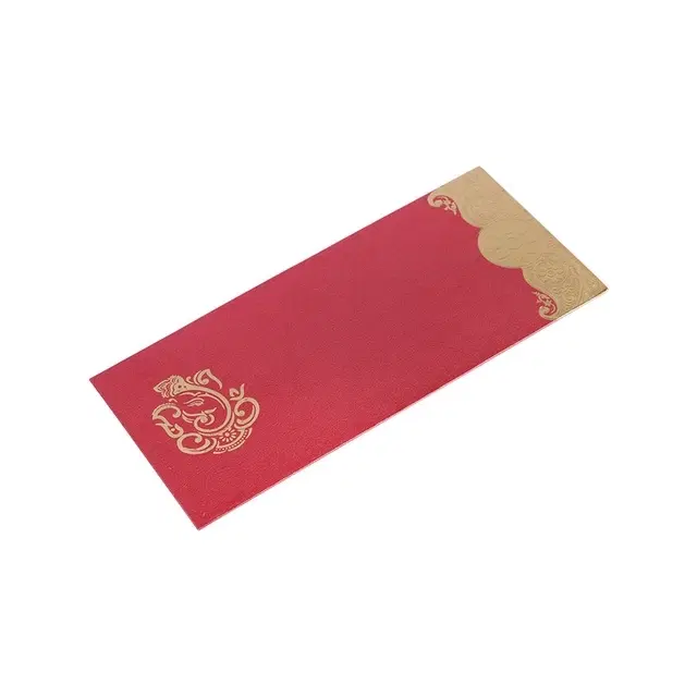 Picfest Ganesha Shagun Envelope Pack Of 10 Red