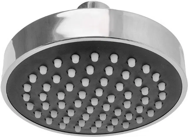 Plastic High Pressure Shower Head, Silver, 4 inches