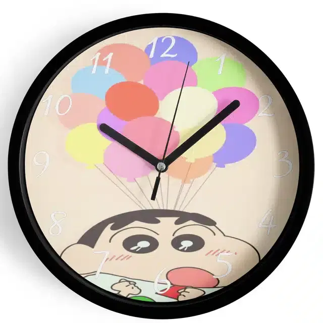 Shinchan Analog Wall Clock, Multicolor, 7 Inches