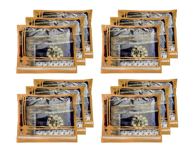 Pvc Cover For Clothes,Gold,Pack of 12