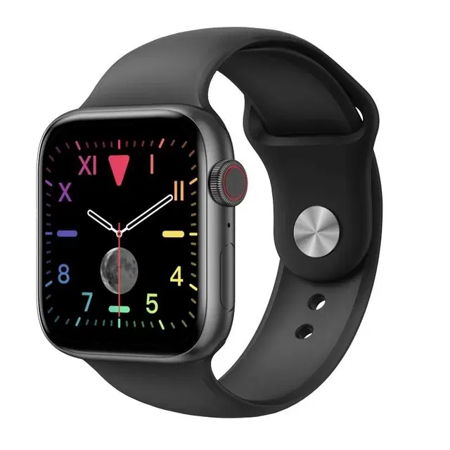 Rubber Strap T 500 Bluetooth Smartwatch for Men & Women, Black