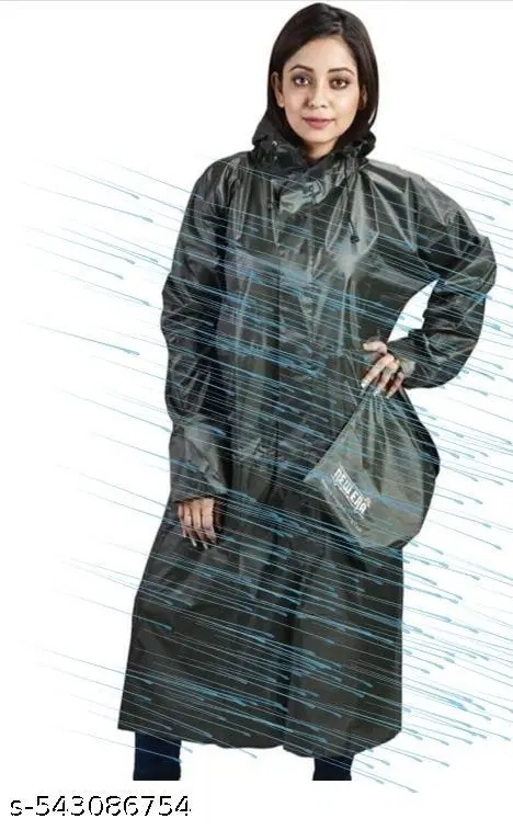 Polyester Solid Raincoat for Men/women, Multicolour (S)