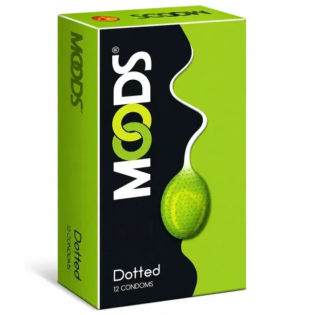 Moods Dotted Lubricated Condom, 12 Sheets