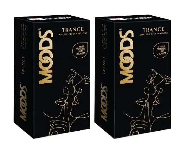 Mood Trance Amplified Sensations 10 Pcs Condoms, Pack of 2