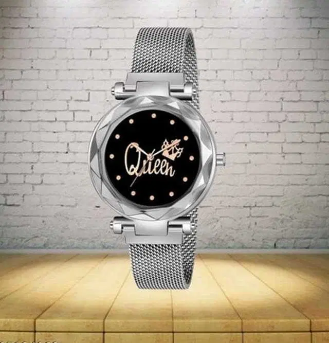 Analog Watch For Womens (Silver) (WS-115)