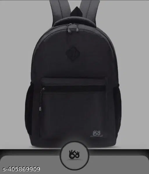 Polyester Backpack for Men & Women, Black