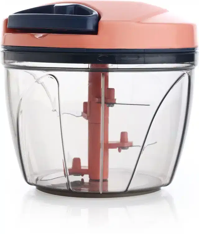 Vegetable Chopper with 4 Blades, Pink, 750 ml