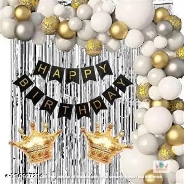 Birthday Party Decoration Kit, Multicolor, Set of 48